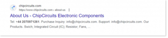 «Chipcircuits Company Scammer»