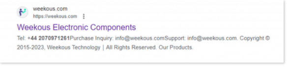 «WEEKOUS Company Scammer»